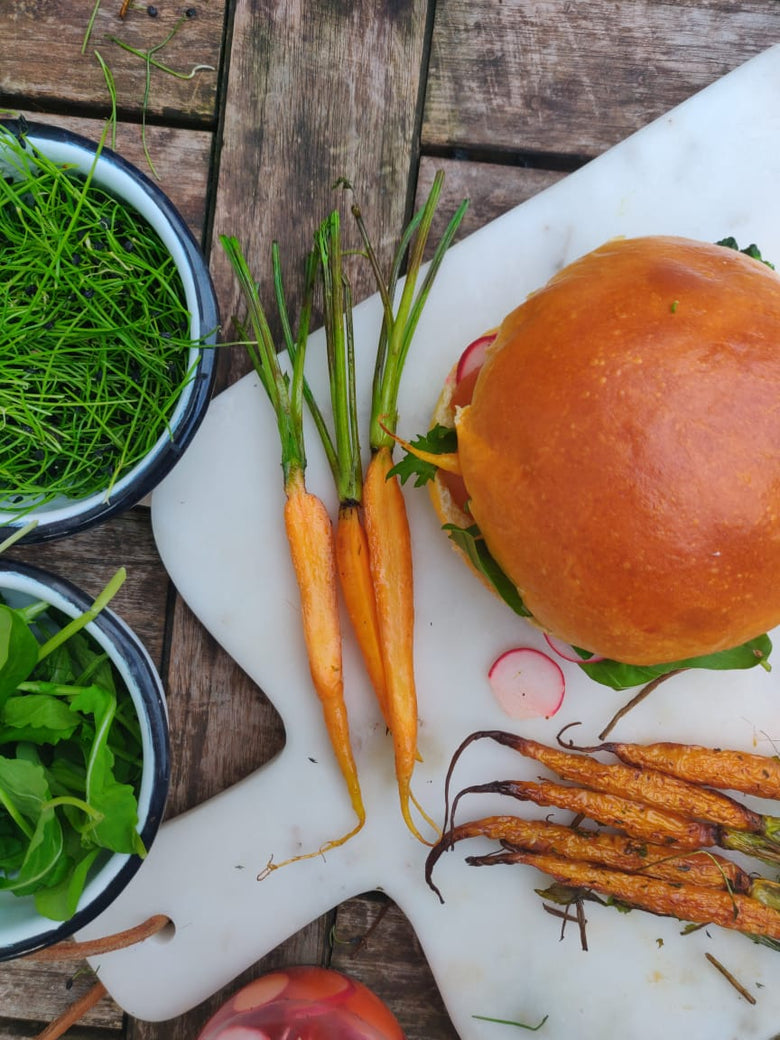 Hamburguesa con Vegetales